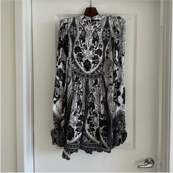 Farm Rio Off-White Flower Leopards Mini Dress - Picture 9 of 10